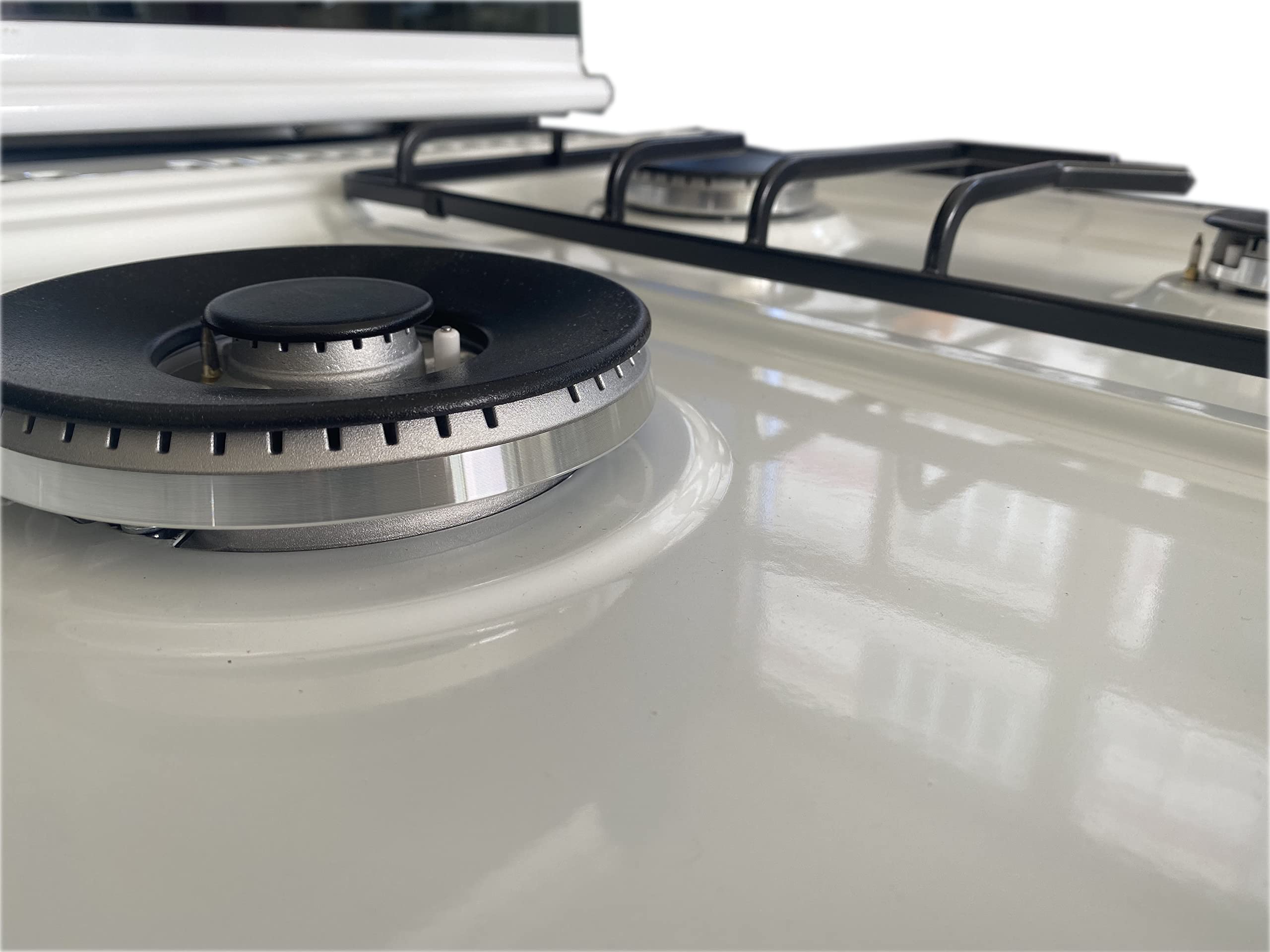 Cucina da 90x60 BIANCA LAR.EL forno ELETTRICO con vano porta bombola 5 fuochi