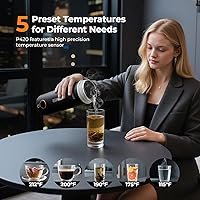 Vista 4 de Narcissus P420 Hervidores Eléctricos de Viaje, Hervidor Eléctrico Portátil de 400 Vatios Pequeño para Ebullición Rápida, 420ml / 14.2oz, Diseño