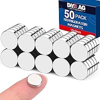 Vista 15 de DIYMAG 60 piezas de pequeños imanes de neodimio para refrigerador, imanes de botón mini de tierras raras para oficina, pizarra, cocina, maestros