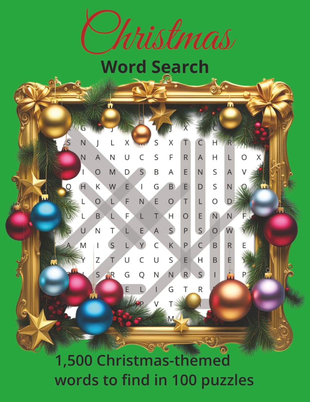 Christmas Word Search: 1,500 Christmas-themed words to find in 100 puzzles
