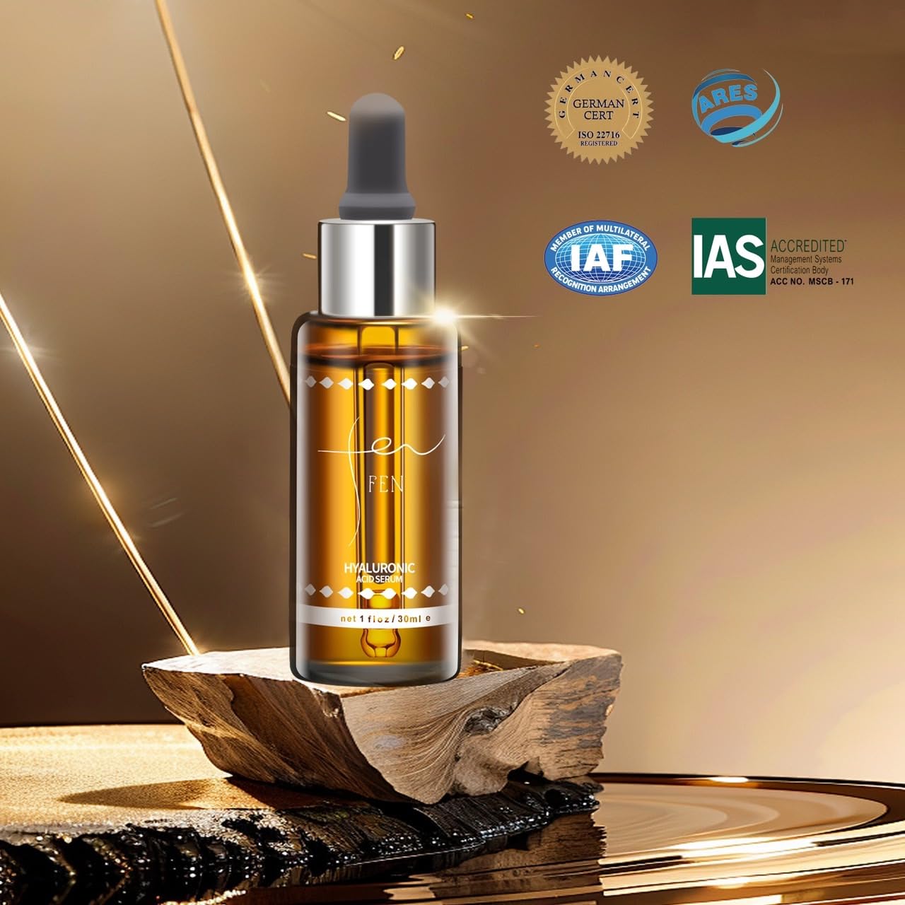 fen FEN 85% Hyaluronic Acid Serum – Deep Hydration & Anti-Aging Face Moisturizer, Lightweight & Fast-Absorbing, Enriched with B5,Aloe & Chamomile for Plump, Radiant, Glass Skin – 30ml / 1oz - Image 26