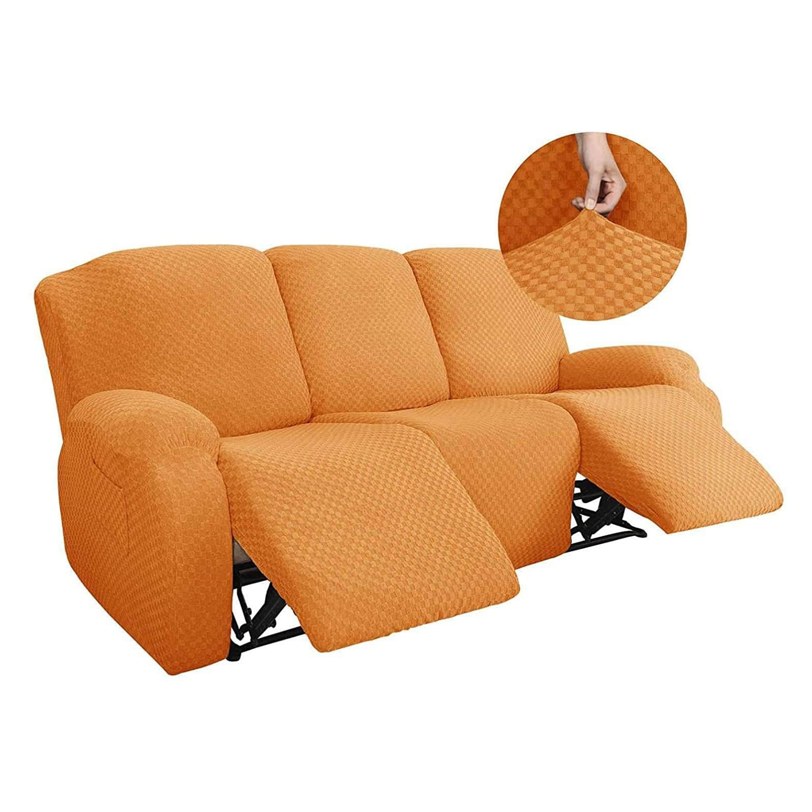 Funda de sillón para salón familiar protectora de sofás reclinables de 3 plazas