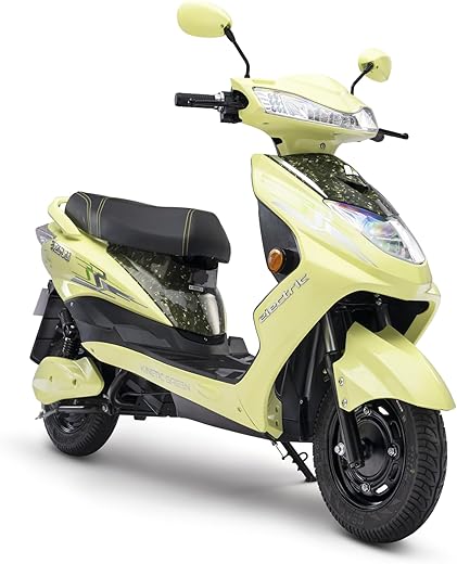 Kinetic Green E-Zulu Electric Scooter with charger - Lime - Ex-Showroom