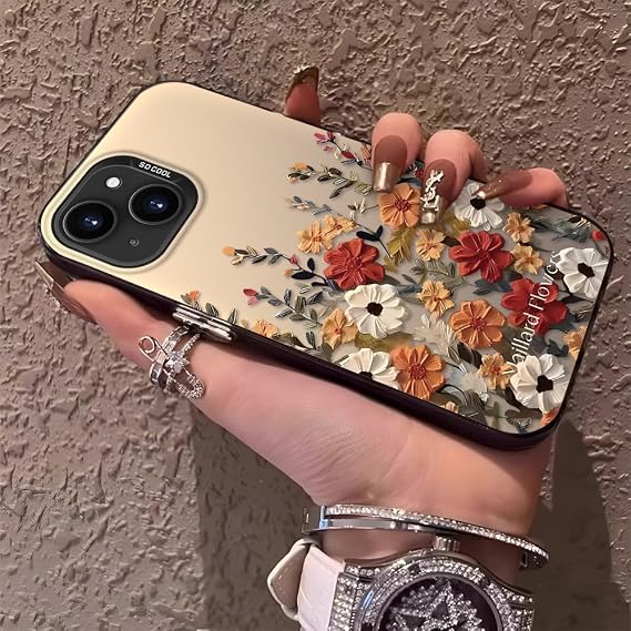 iPhone 13 Mini ile Uyumlu Kılıfı Akrilik Arka Silikon Kenarlı Darbe Koruyucu Telefon Kılıfı