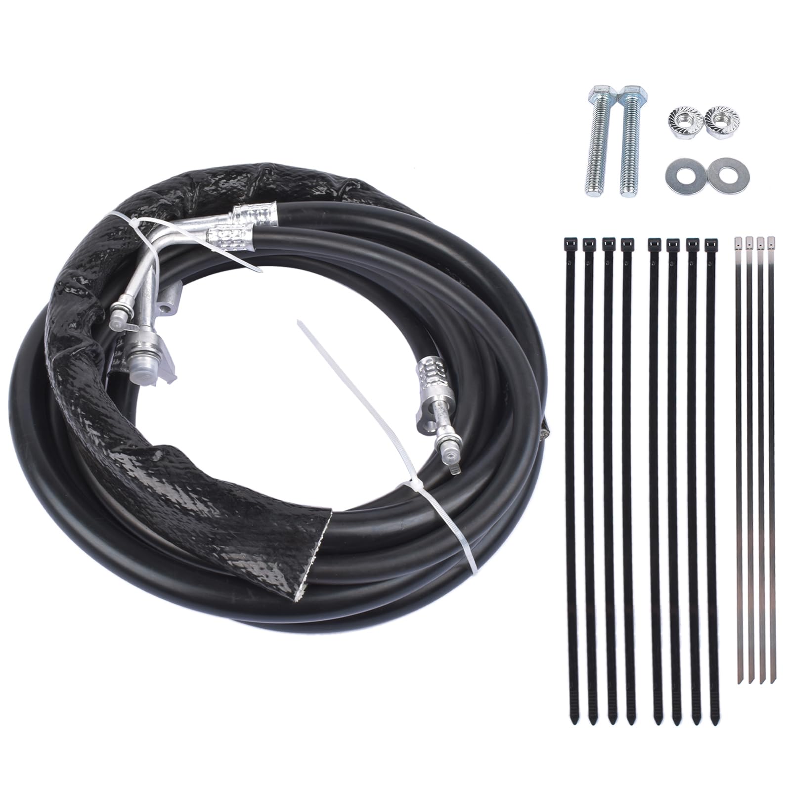 Enocos YSH34913 Rear AC Line Set Air Conditioning Hose Compatible with 2015 2016 2017 2018 2019 2020 Chevy Tahoe, GMC Yukon, Escalade Rear Auxiliary AC Hose Kit