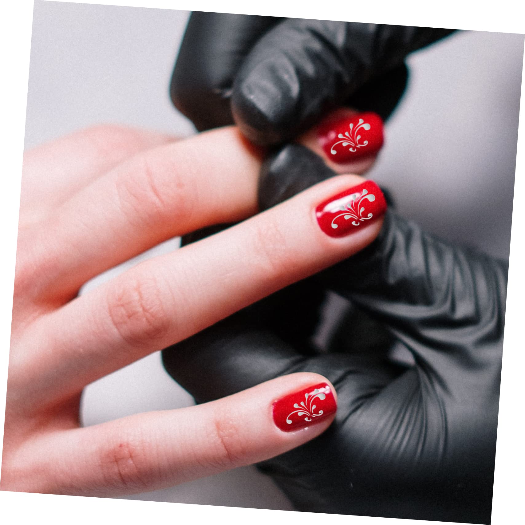 Beaupretty 24hojas Pegatinas De Uñas Relieve Autoadhesivas De Calcomanías Para Decoración De Uñas y Pies Accesorios Para Fiestas y Eventos Especiales