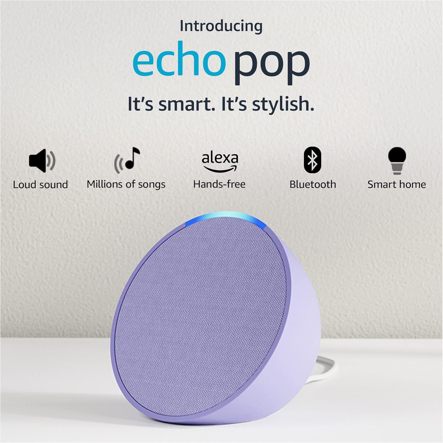 Certified Refurbished Echo Pop| Smart speaker with Alexa and Bluetooth| Loud sound, balanced bass, crisp vocals Certified Refurbished Echo Pop| Smart speaker with Alexa and Bluetooth| Loud sound, balanced bass, crisp vocals