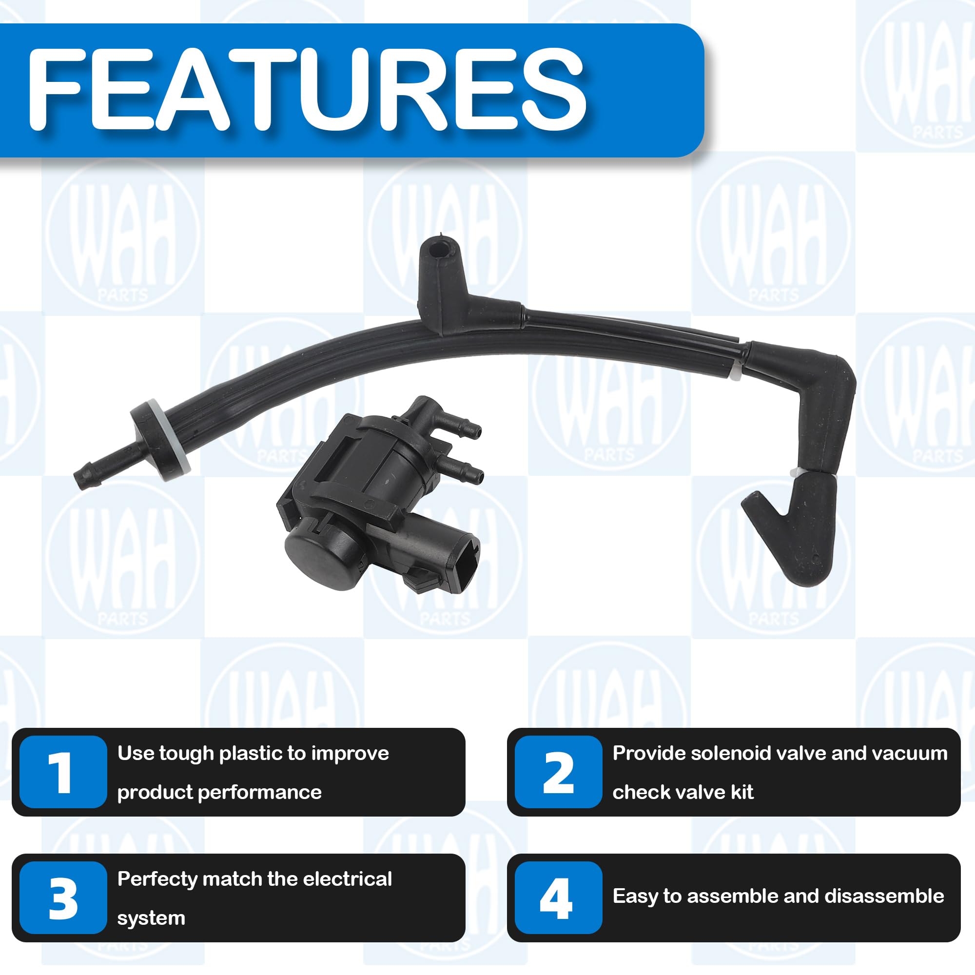 Locking Hub Check Valve 4x4 Vacuum Solenoid & Check Valve Combo Kit - Fits Ford F150 2015-2020, Expedition & Navigator Iwe Solenoid F150 - View #8