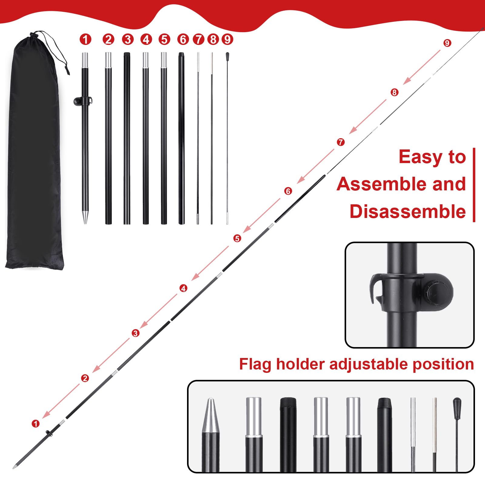 Buryeah Cartel de bandera abierta de 11 pies para publicidad de negocios, letrero de bandera de plumas con poste de bandera, estaca de suelo, bolsa portátil, letreros de apertura de bolsa para