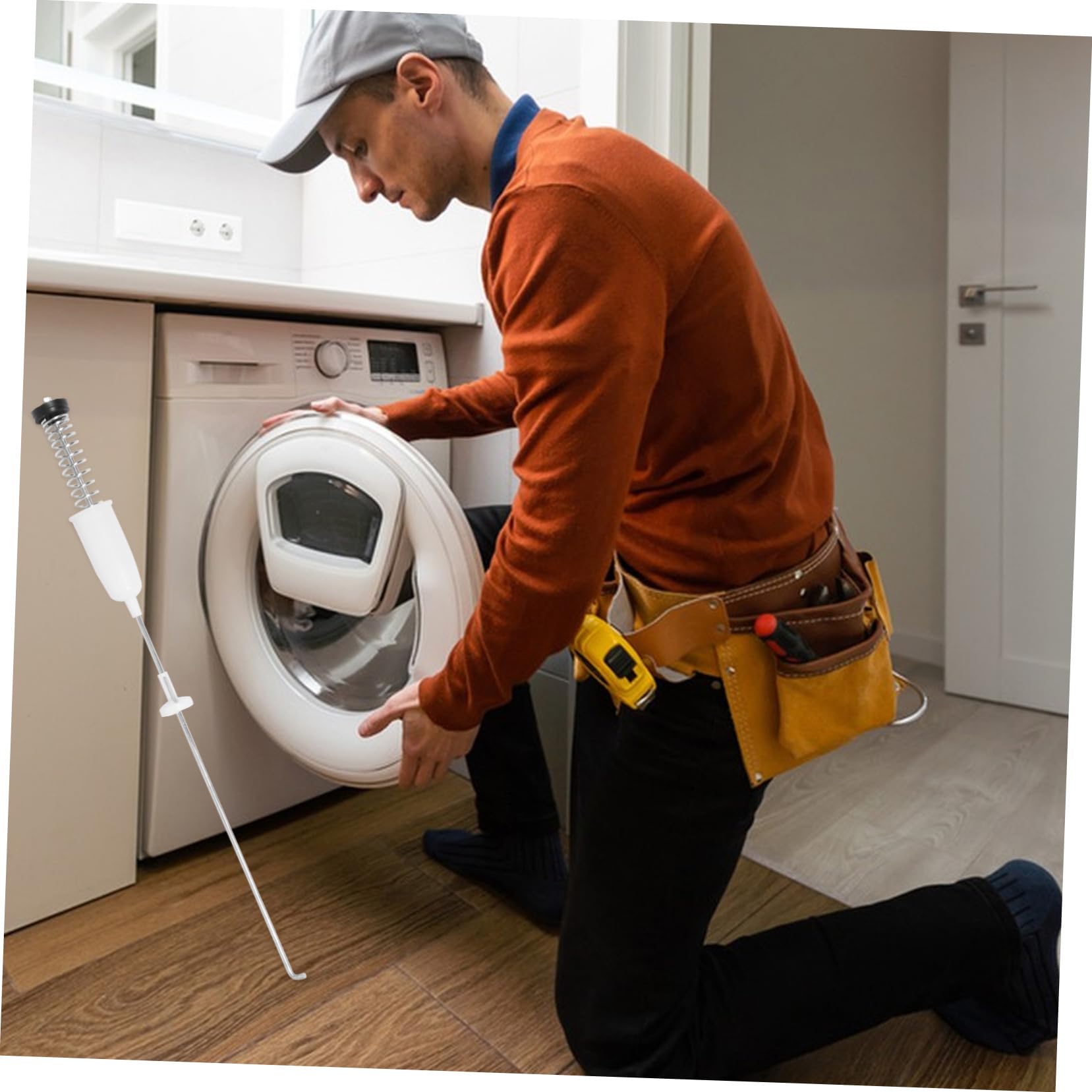 Housoutil 4pezzi Ammortizzatore Barre Bilanciamento Inossidabile Riduzione e Rumori Compatibile Con Lavatrici Automatiche