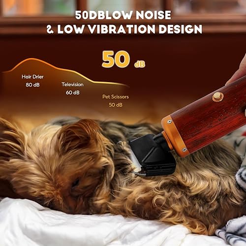 Miniatura 5 de CGOLDENWALL Cortadora de pelo profesional para conejos, recortadora de pelo para mascotas, alambre de 9.8 ft, 55 W, Samo Tedi, afeitadora eléctrica