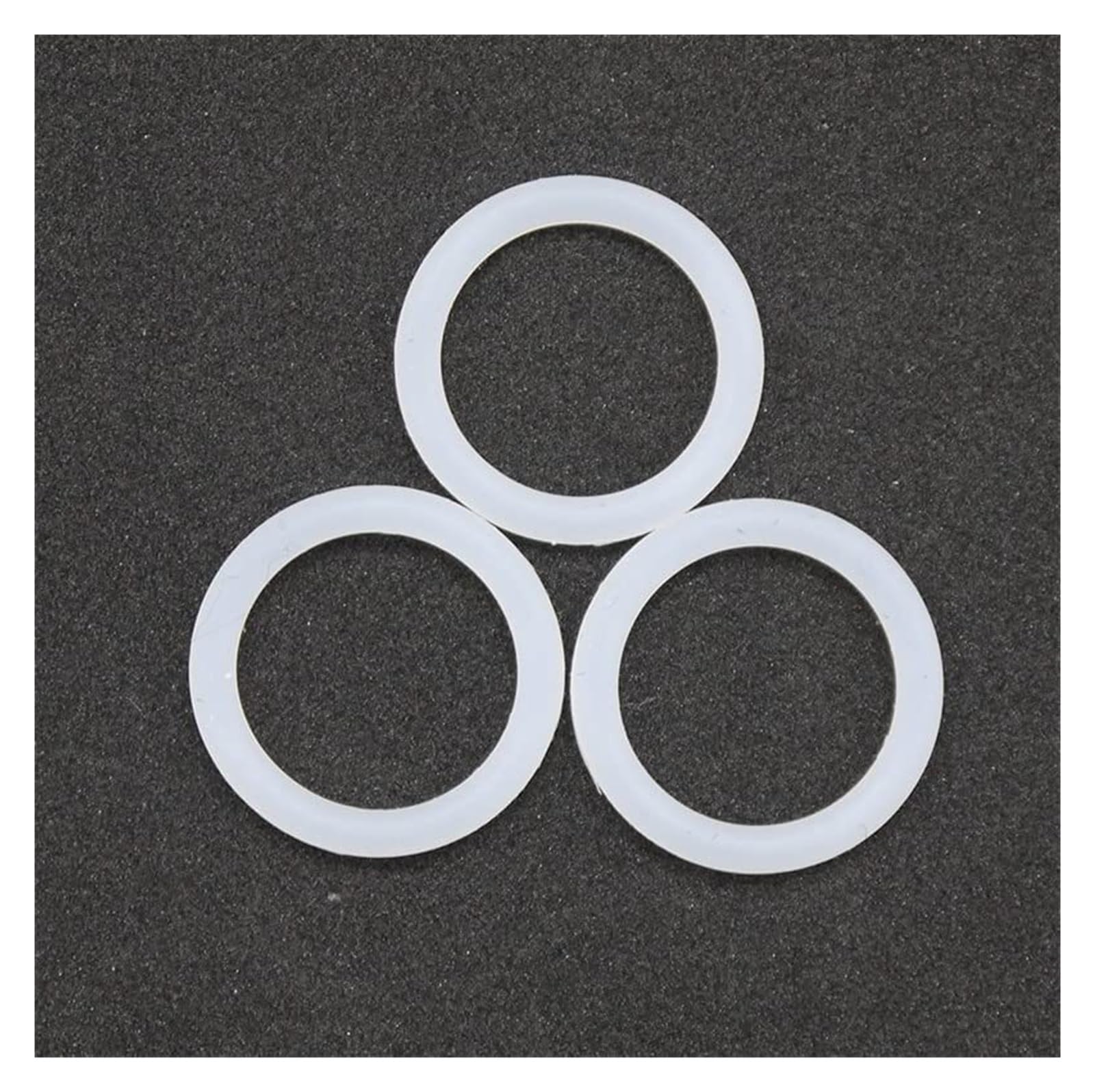 O ring in silicone rondelle per tubi flessibili Guarnizione O-ring in silicone bianco Isolamento impermeabile for uso alimentare 1 mm CS OD 5-40 50 pezzi 12(50pcs,OD 40m CS 1mm)