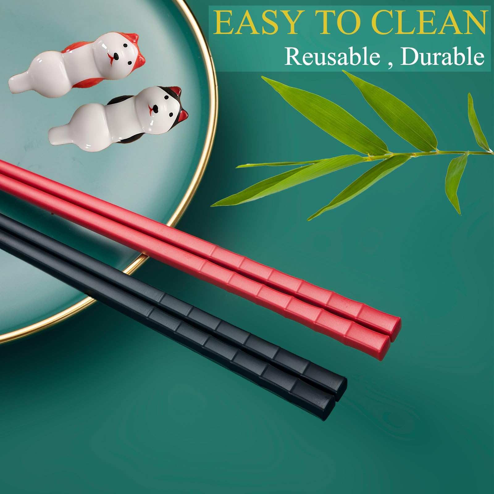 Cute Chopsticks & Rest Gift Set - Dog Design -4