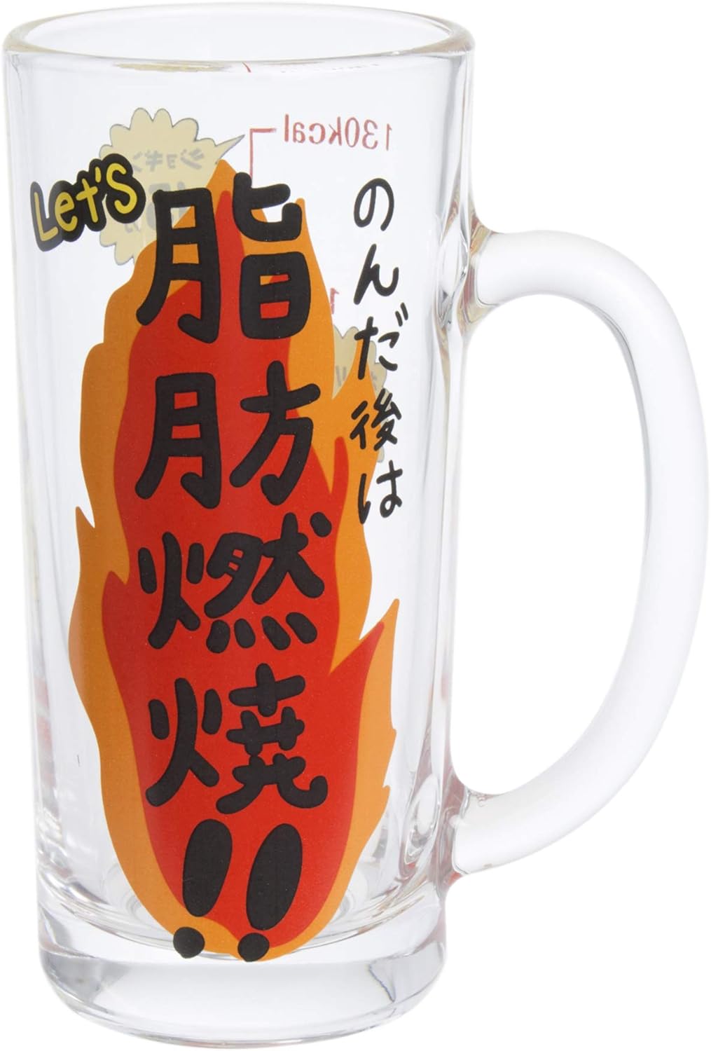 サンアート Sunart Funny Tableware New Alcohol Intake Glass Mug Compatible with Lemon Sour SAN3403 13.5 fl oz (400 ml)