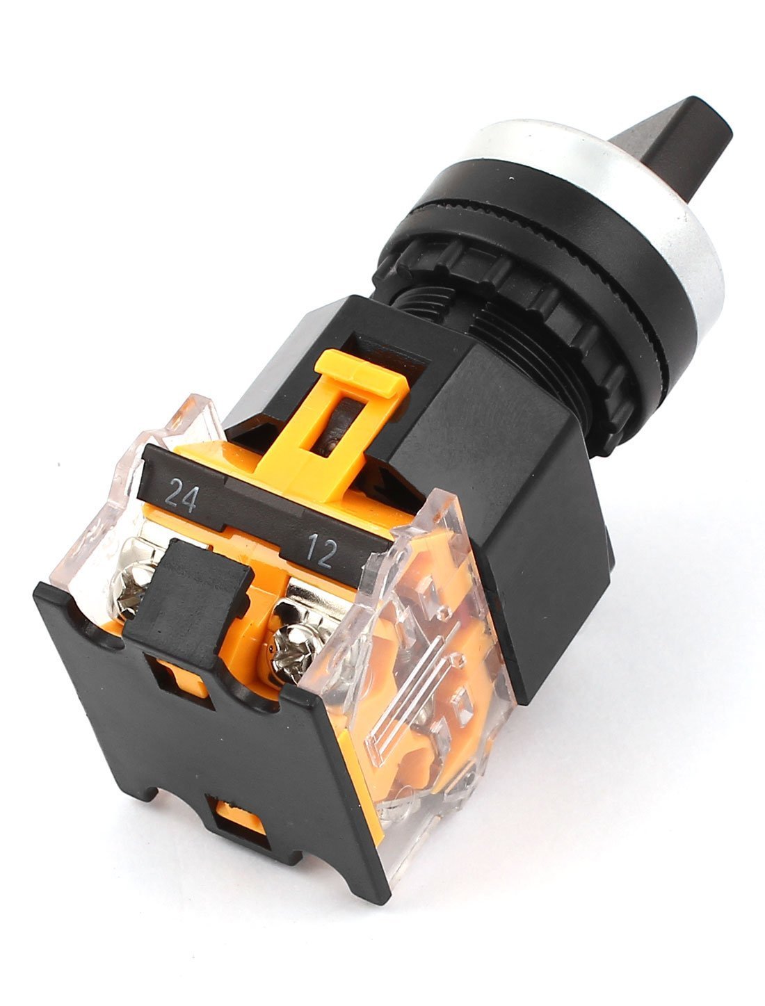 Uxcell LA38/203 22 mm Panel Mount NO+NC DPST 2 Position Rotary Selector Switch — Amazon image 2