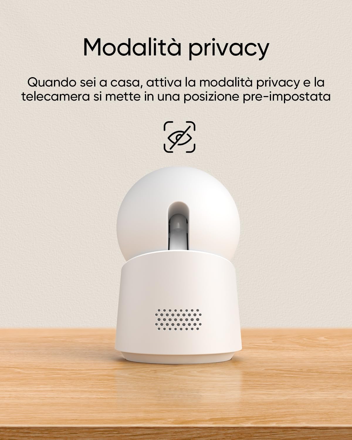 Telecamera Interna Eufy Security C220 - 2K, 360°, Visione Notturna, Rilevamento IA, Per Casa E Animali - Foto 3