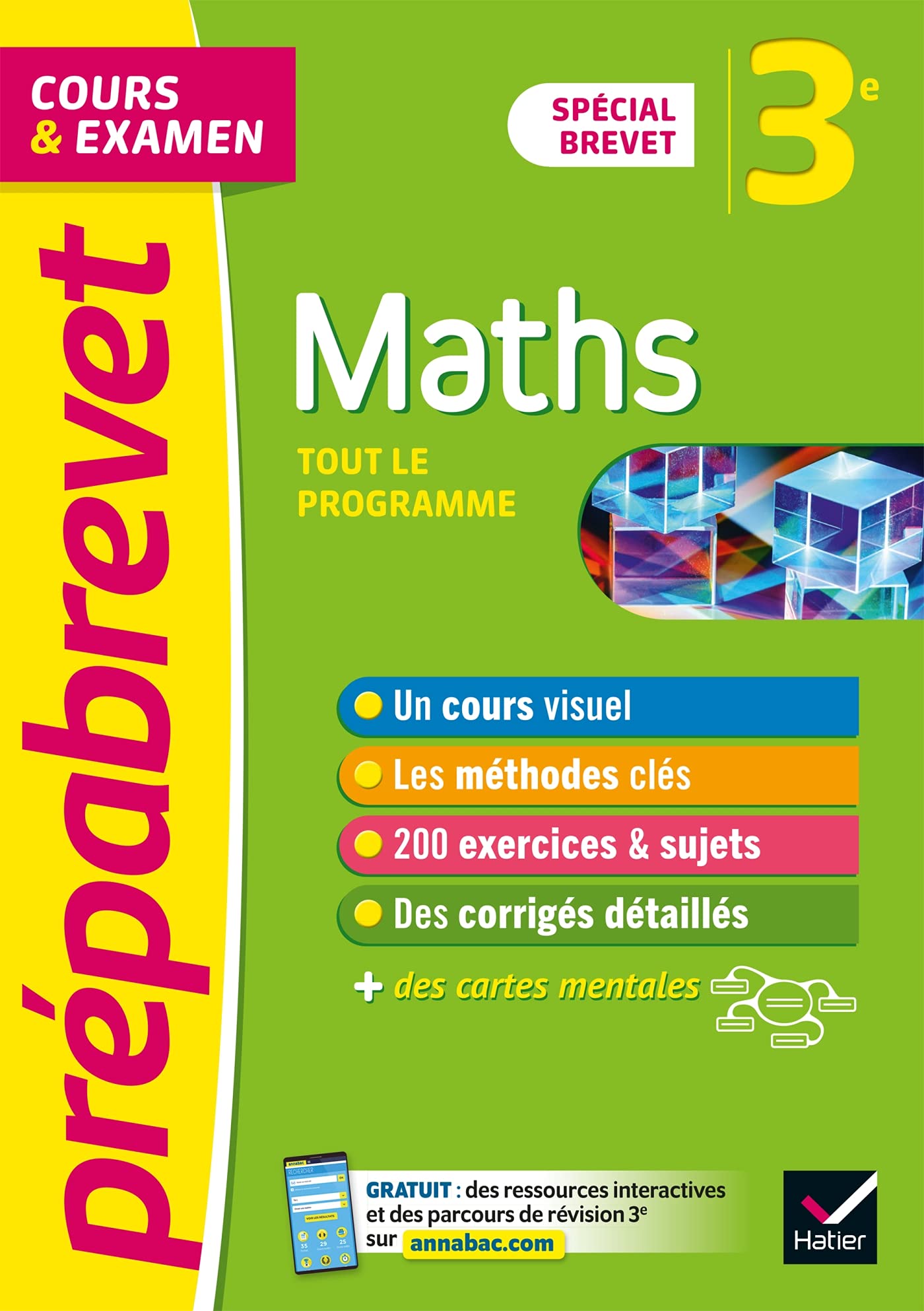 Prépabrevet Maths 3e - Brevet 2024: cours, méthodes et entraînement