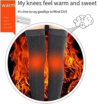 LUNCHS Cashmere Leg Warmer, Winter Warm Knitted Over Knee High Leg