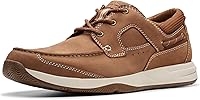 Clarks Men's Sailview Lace Loafers - Slip-Resistant Nubuck Leather Casual Shoes for Summer