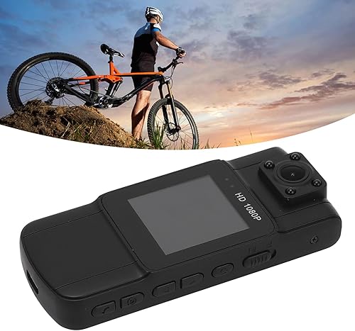 Miniatura 5 de Pyhodi Mini grabadora de video con cámara corporal, 1080P niñera pequeña cámara infrarroja visión nocturna detección de movimiento lente de rotación