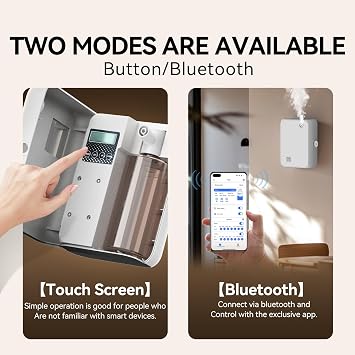 Smart Aromatherapy Diffuser with Bluetooth,500ml Waterless Essential Oil Diffuser for Whole House,Office,Spa,and Yoga Studio Timer Function & Quiet Operation, White