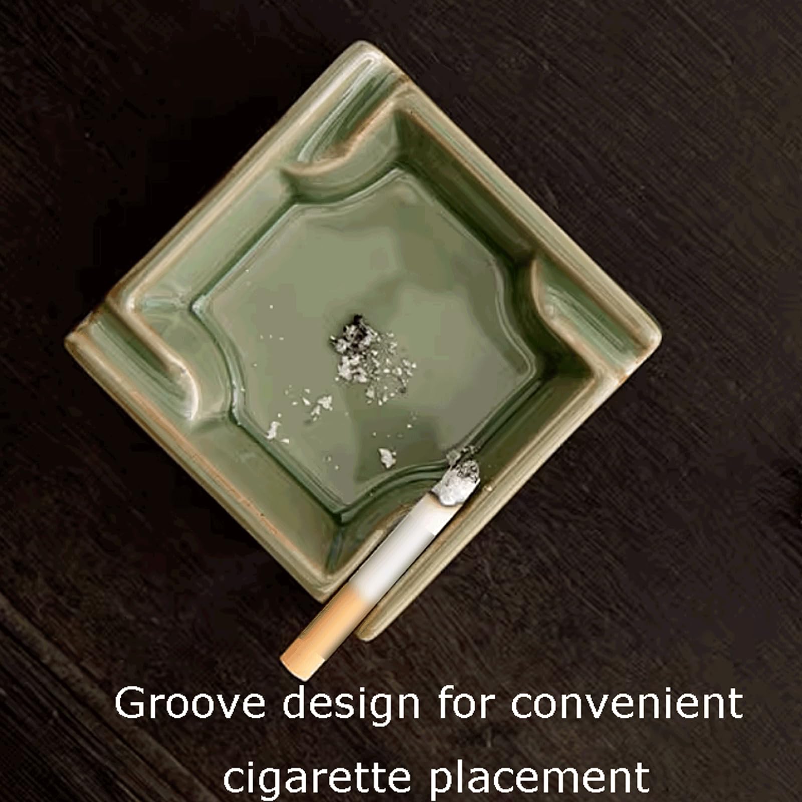Amazon.com: Ceramic Ashtray Square Ashtrays Portable Ash Holder