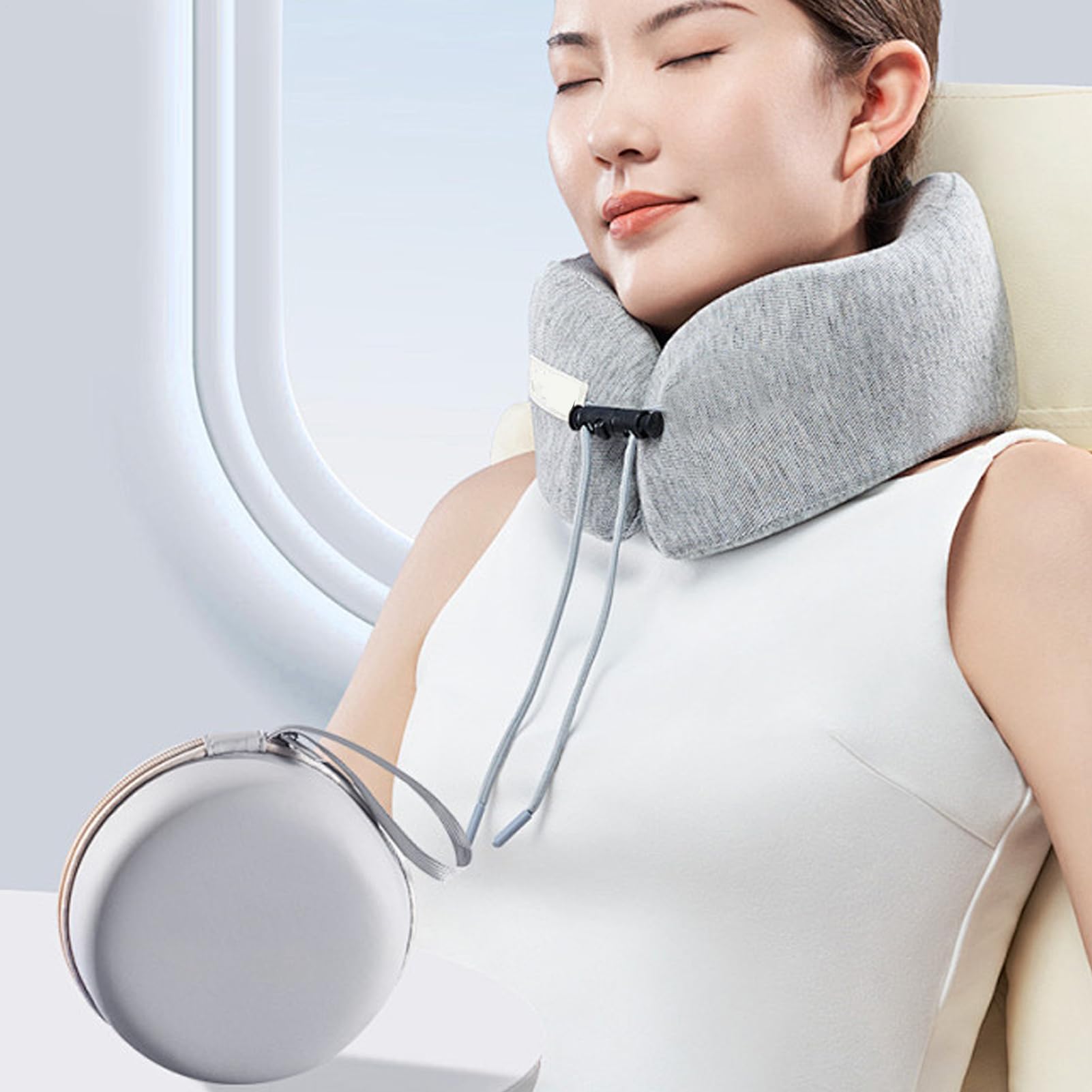 Travel Neck Pillow Bag | Neck Pillow Holder Bag | U-Shaped Pillow Zipper Bag, Travel Neck Pillow Carrying Case Bag | Compact Carrying Case Bag, Outdoor Pillow Organizer for Outdoor Travel