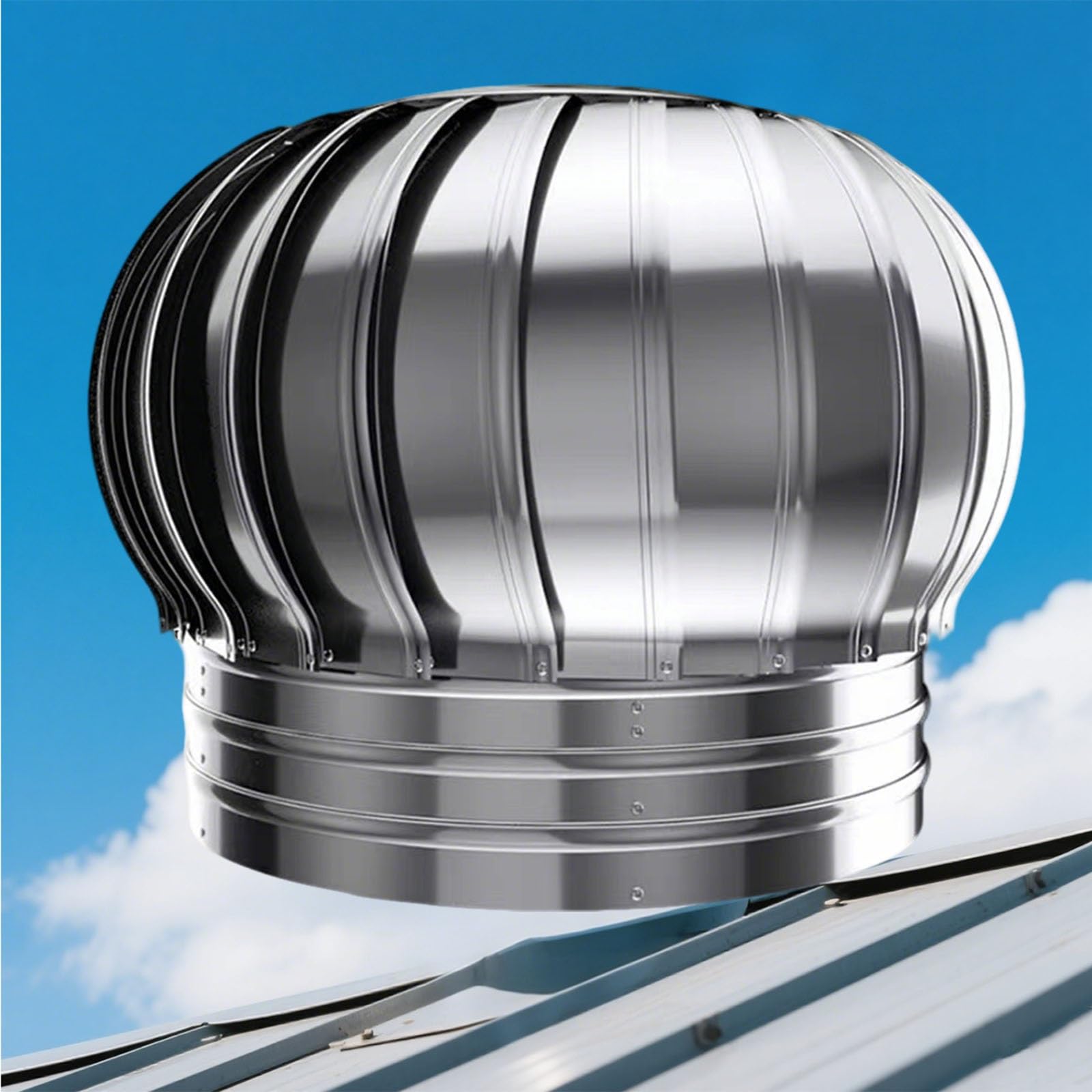 MYXJGNAIY Rotating Chimney Cap for Vent, Roof Rain Chimney Cover for Outside, Fireplace Flue Exhaust Cap, Stove Pipe Topper for Snowproof, with Practical Accessories(15.7in)