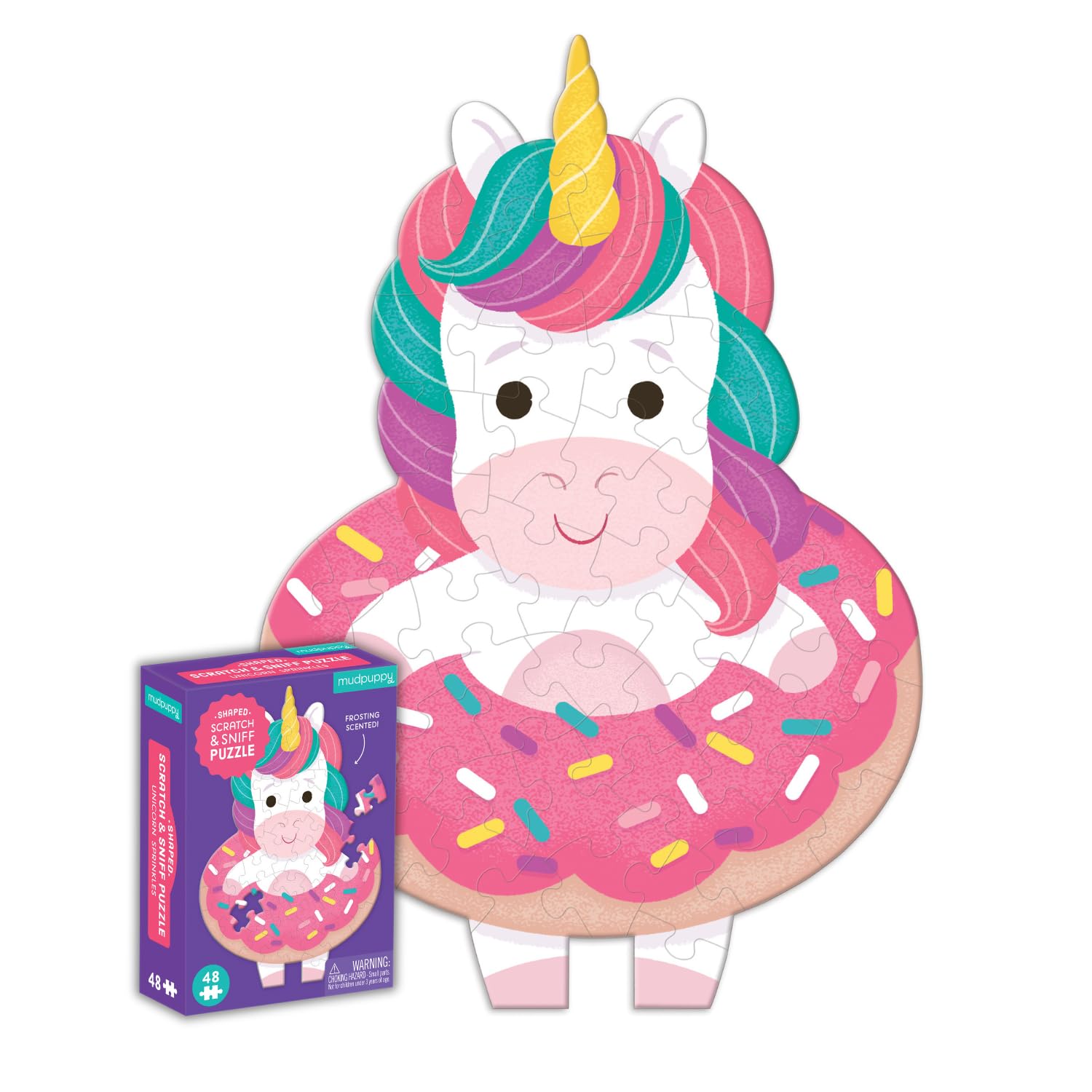 MudPuppyUnicorn Sprinkles 48 Piece Mini Scratch & Sniff Puzzle
