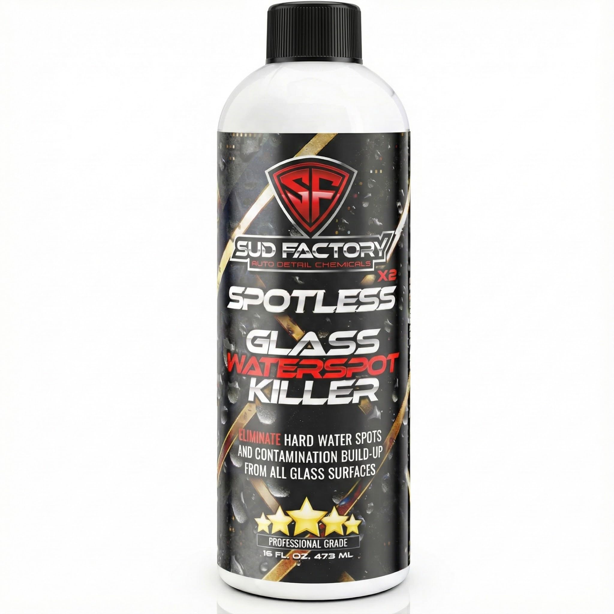 Sud Factory Hard Water Spot Remover for Glass Spotless X2