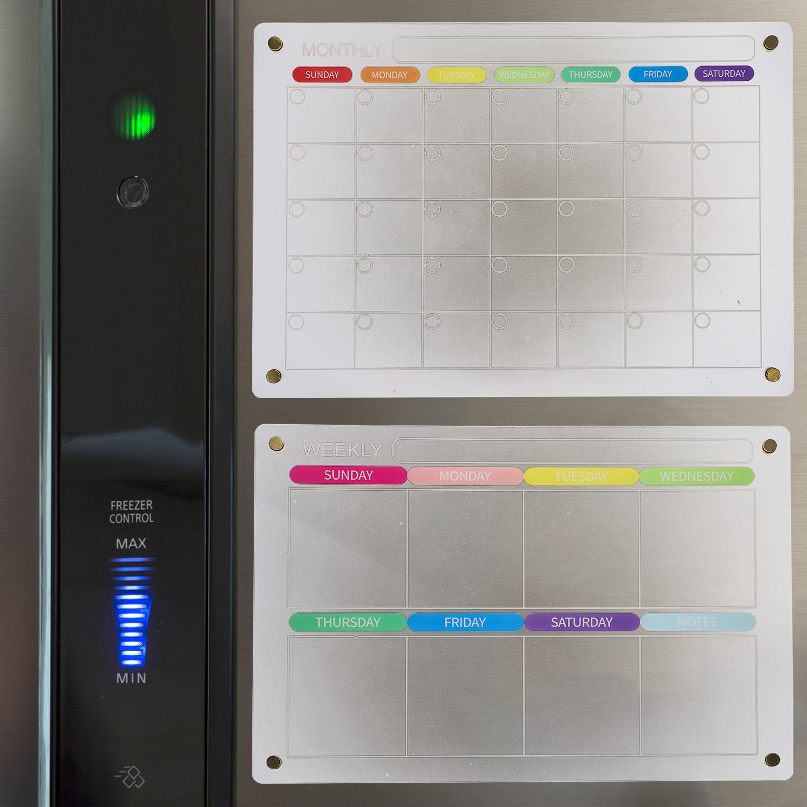 Magnetische Wochenplanertafel aus Acryl, Abwischbar für Planung