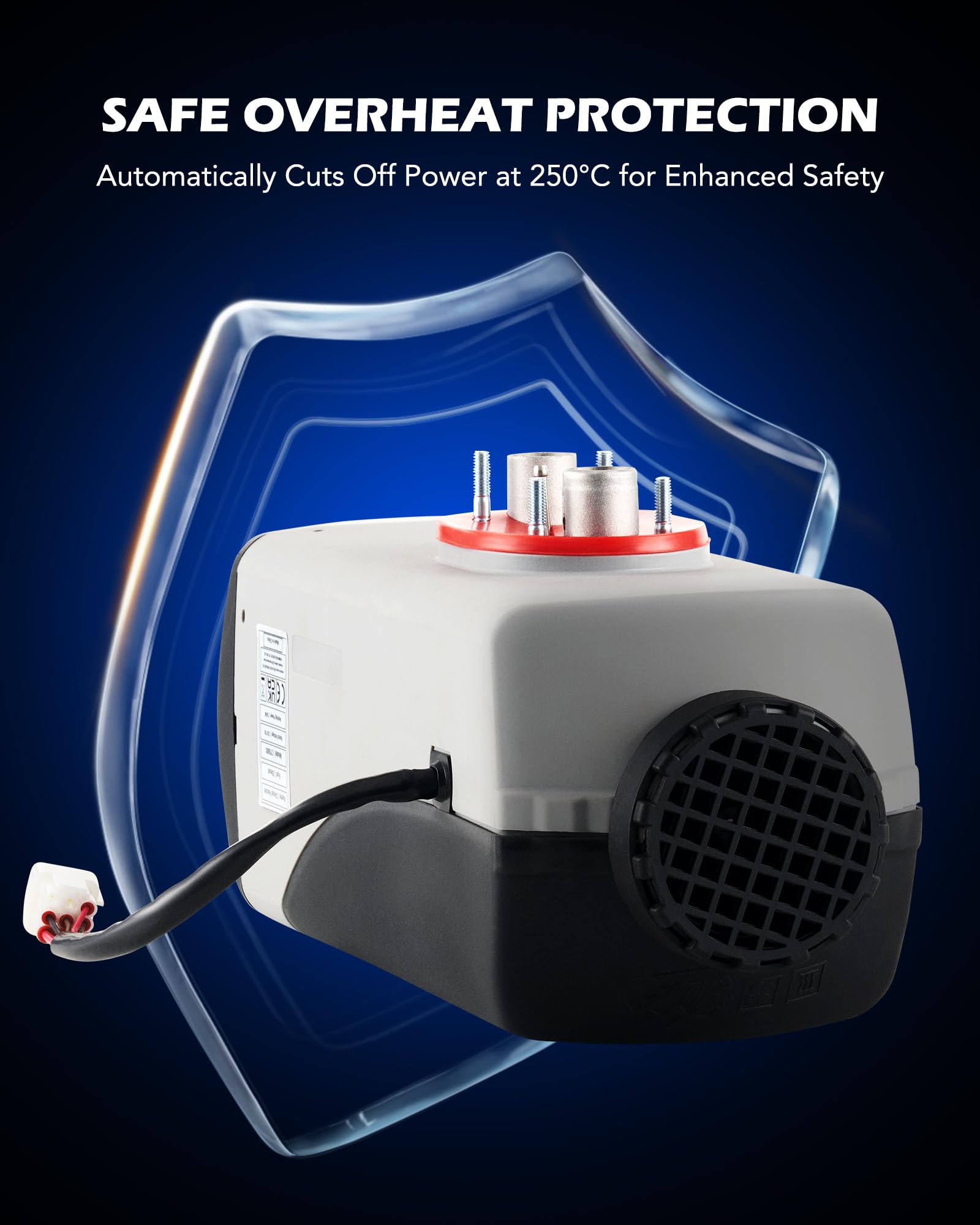 Orion Motor Tech 5kW Riscaldatore d'Aria Gasolio Diesel Portatile 12V, con Display Digitale e Telecomando, per Auto Camion Barca Camper Roulotte