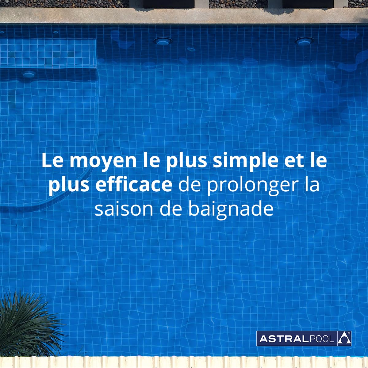 Eco Elyo-07 76558 Pompe à chaleur de piscine - Chauffage de piscine - Température idéale de l'eau - 6 niveaux de puissance - Chauffage silencieux et économie d'énergie - 5,5 kW - Astralpool