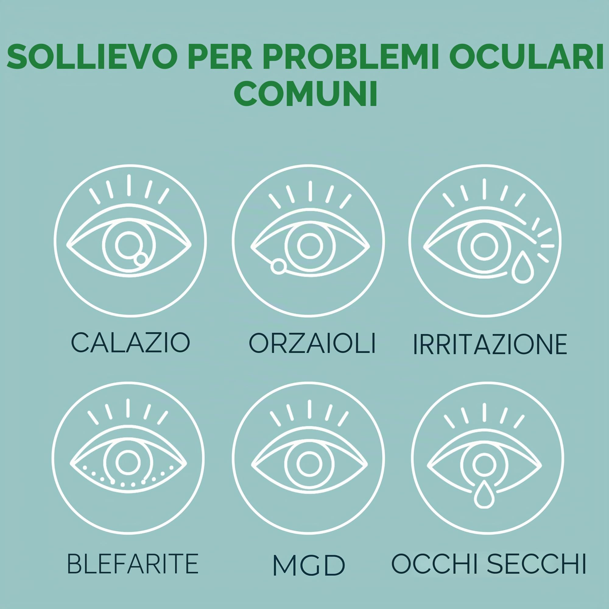 NOVEHA 180 salviette per palpebre e ciglia all'olio dell'albero del tè, con acido ialuronico, tè verde e camomilla, per blefarite e prurito agli occhi, salviette per ciglia confezionate singolarmente