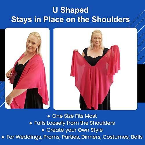 Miniatura 6 de eXcaped Conjunto de chal de noche para mujer y anillo de oro rosa, capa de gasa transparente