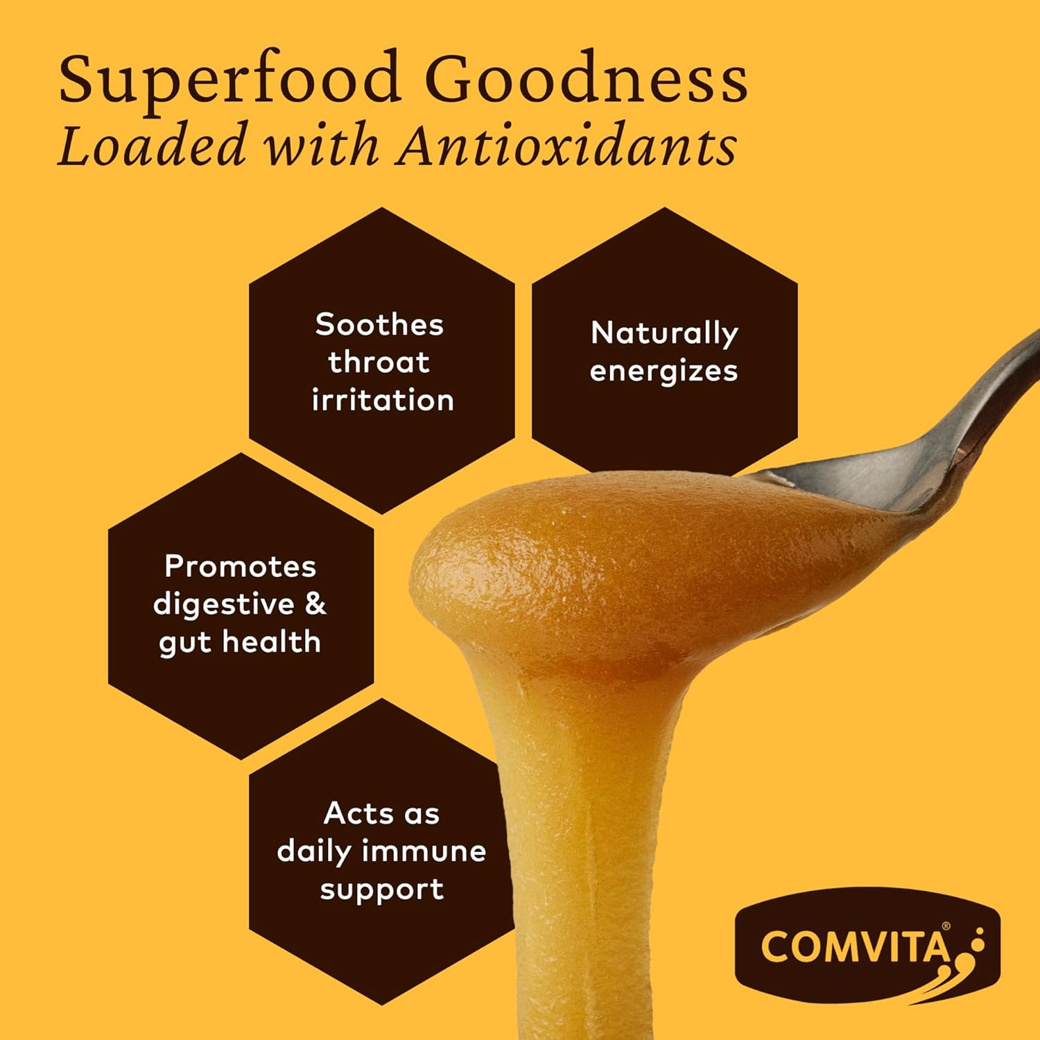 Comvita Manuka Honey UMF 18+ (MGO 696+) - Raw Manuka Honey New Zealand, Pure & Unpasteurized, Superfood for Immune Health, Use in Tea, Wild, Monofloral, Non-GMO - 250g (8.8 oz)