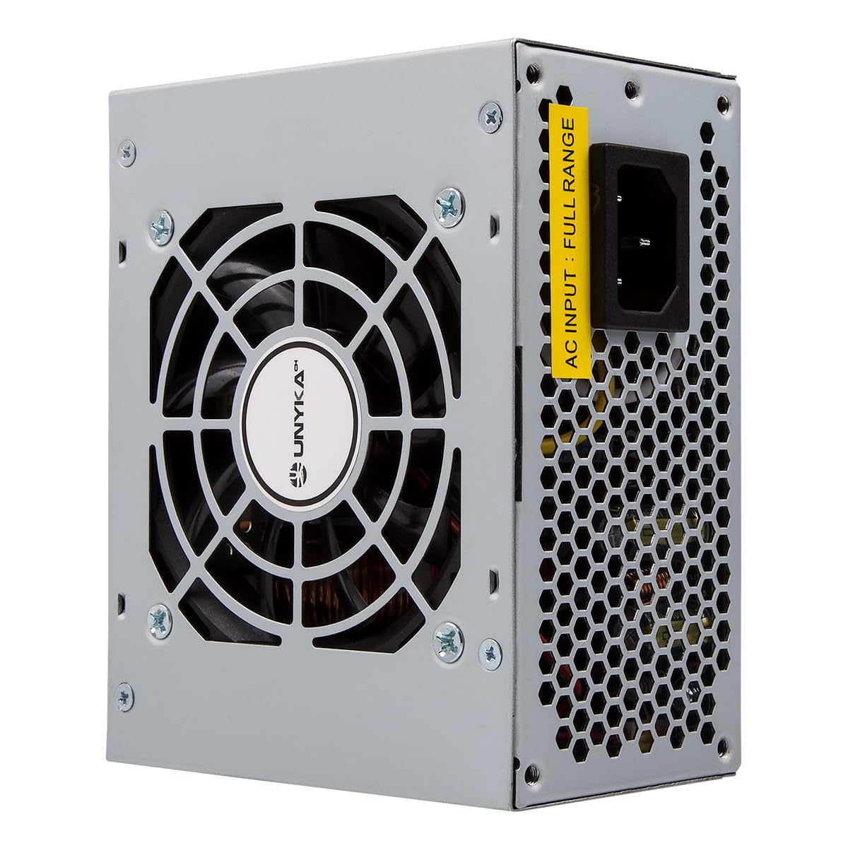 CoolBox S300 - Fuente de alimentación SFX silenciosa, 80 Plus Bronce, Doble raíl 12V, Control térmico de Velocidad, PFC Activo. Color Gris