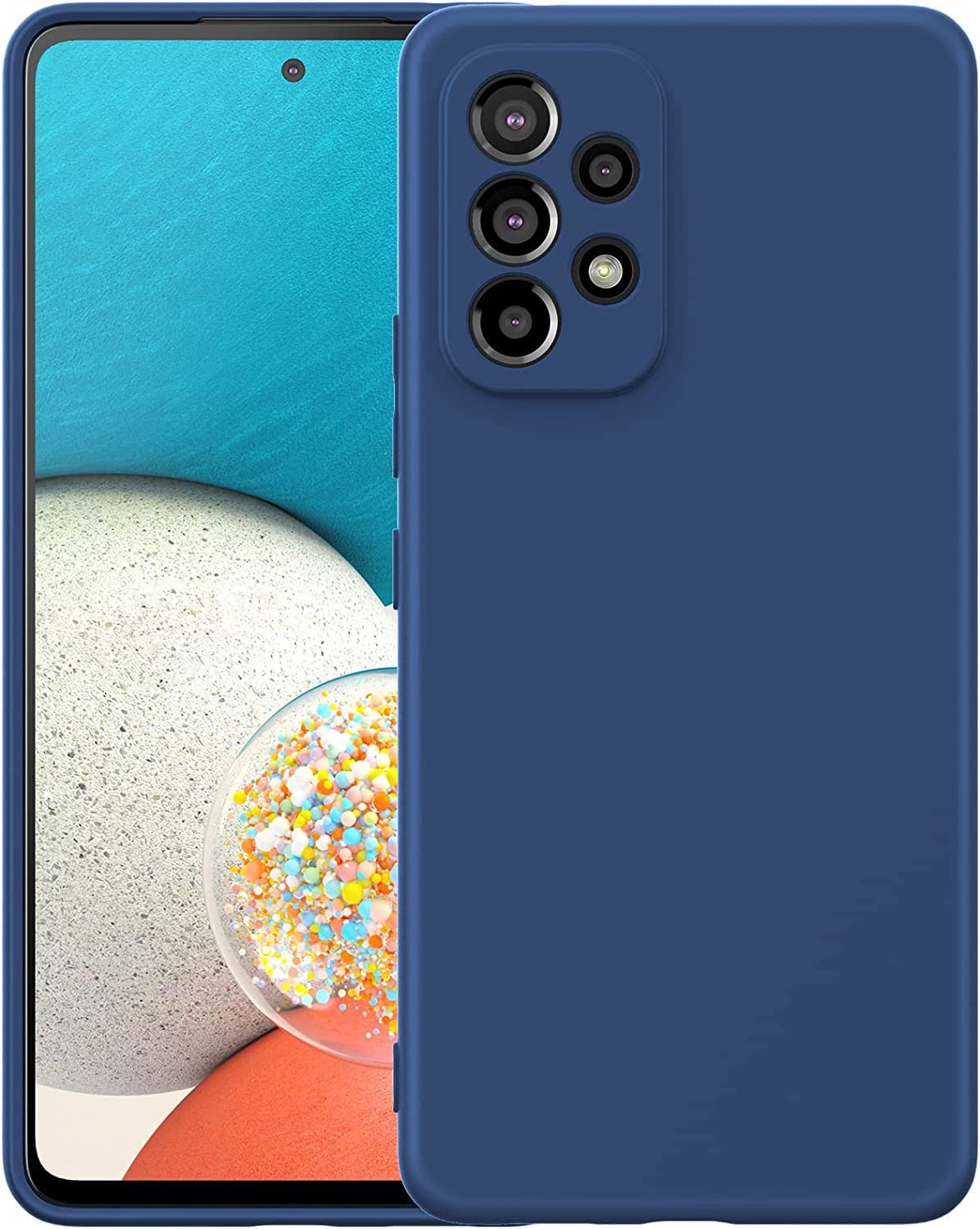 LOXXO® Liquid Silicone Case with Microfiber Coushioning Compatible for Samsung Galaxy A72 Shockproof Slim Back Cover, Gel Rubber Full Body Protection - Blue (B099FJCT2W) Amazon Price History, Amazon Price Tracker