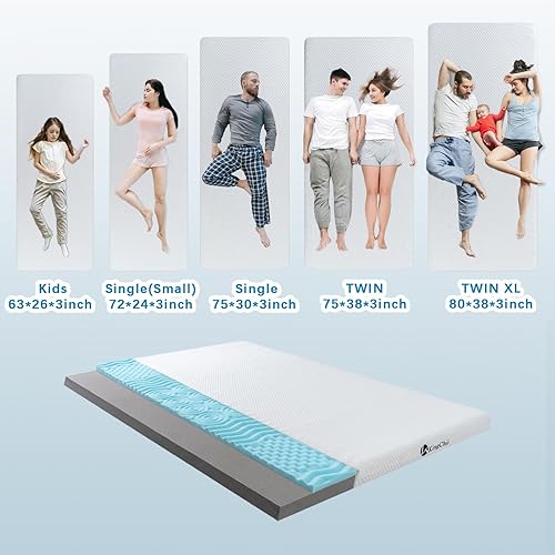 Miniatura 5 de KingChii Colchón de espuma viscoelástica para campamento, almohadilla de dormir portátil enrollable para viajes por carretera, colchón de futón