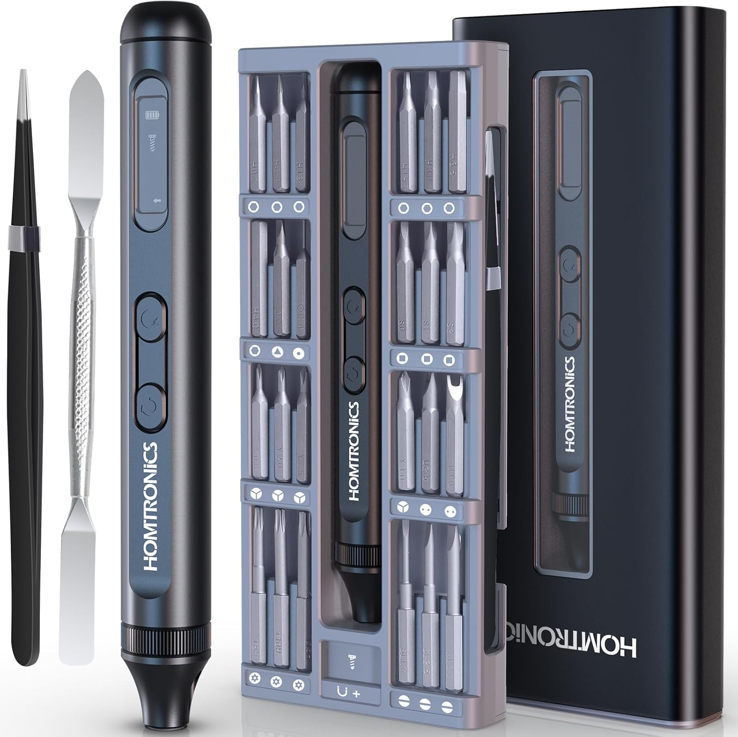 Homtronics Mini Electric Screwdriver, Precision Screwdriver Set, 52 in