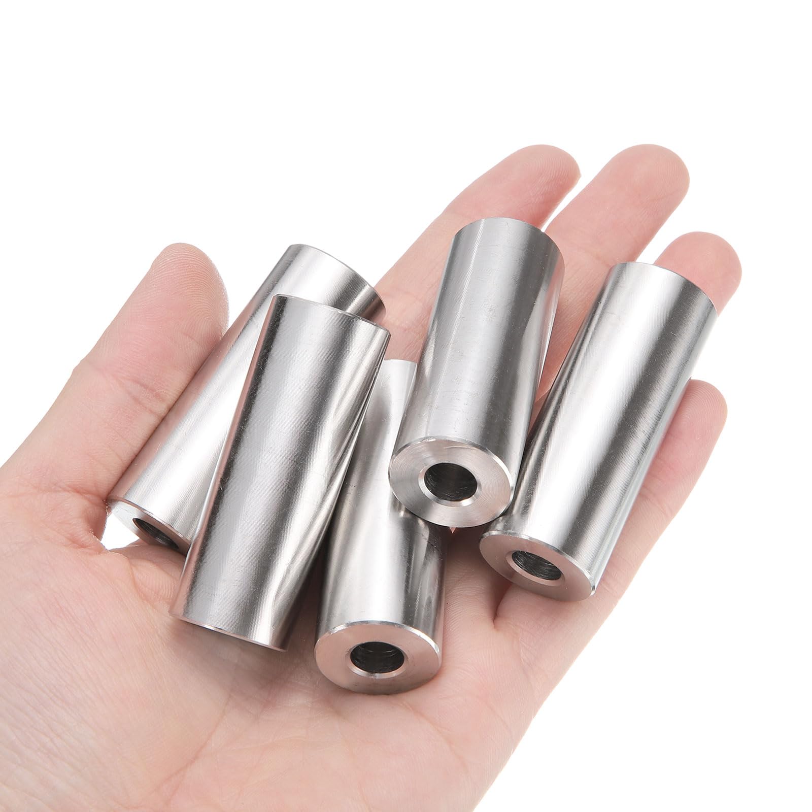 QUARKZMAN 10pcs Espaciador Inoxidable Acero 5/16" ID x 3/4" OD x 2" Longitud Casquillo de Tornillo Acabado Liso, Espaciador Metal Redondo para M8 Tornillos, Pernos y Varillas