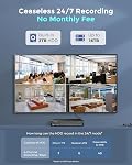 REOLINK 12MP PoE Security Camera System, 4pcs H.265 Wired Surveillance IP Cameras for Outdoor Home, Person Vehicle Pet Detection, Spotlight Color Night Vision, 8CH NVR with 2TB HDD, RLK8-1200D4-A