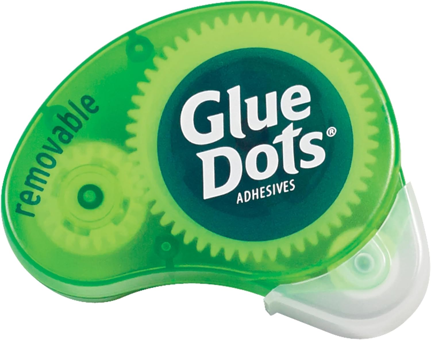 GD119 Removable Glue Dots Dispenser, Green - Case of 6