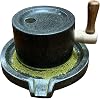 Manual Stone Mill for Grinding Wet and Dry Ingredients, Handcrafted Granite Grinder for Matcha, Spices, and Grains, Compact Home Use
