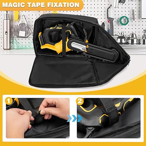 Miniatura 4 de OUUTMEE Funda de transporte para motosierra, impermeable, plegable, bolsa de almacenamiento compatible con Dewalt, Greenworks de 10 y 12 pulgadas