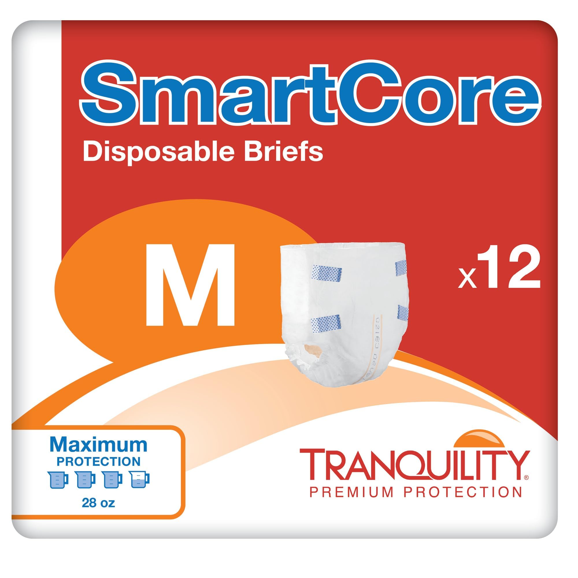 Amazon.com: Tranquility SmartCore Adult Diapers with Tabs, Medium