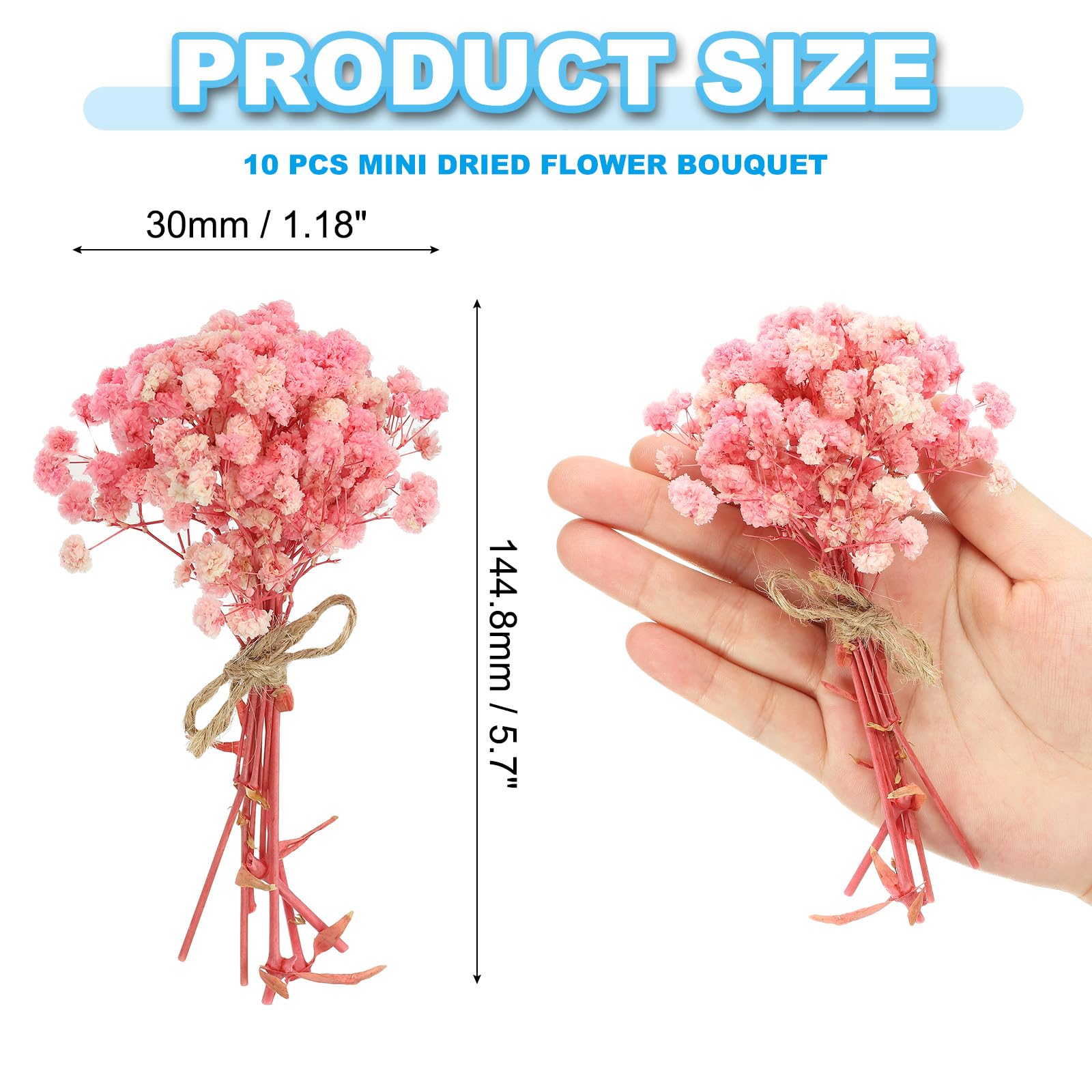 PATIKIL Mini Dried Flower Bouquet - Image 2
