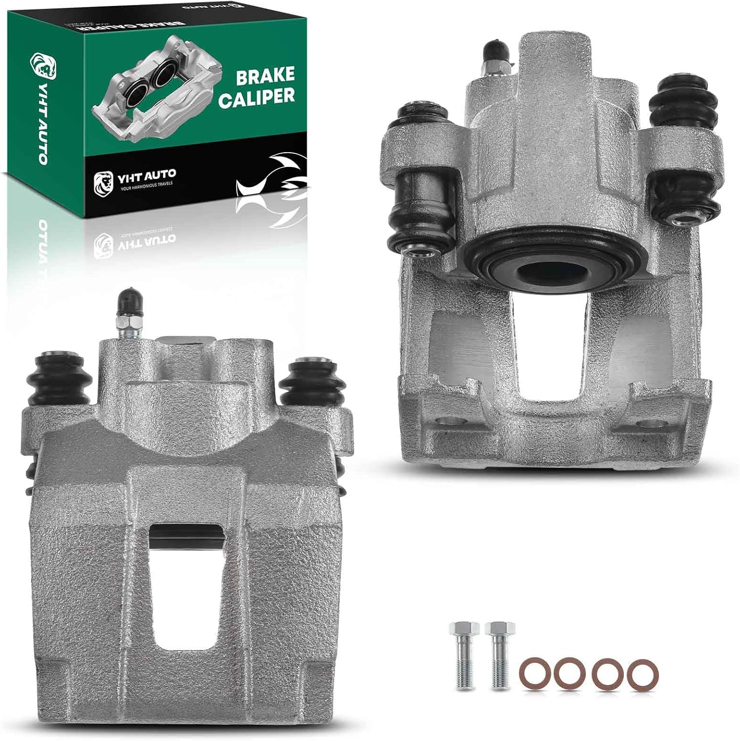 Set of 2 Rear Side Brake Caliper Assembly Replacement for Ford Explorer Jeep Liberty Wrangler Lincoln Aviator Mercury Mountaineer