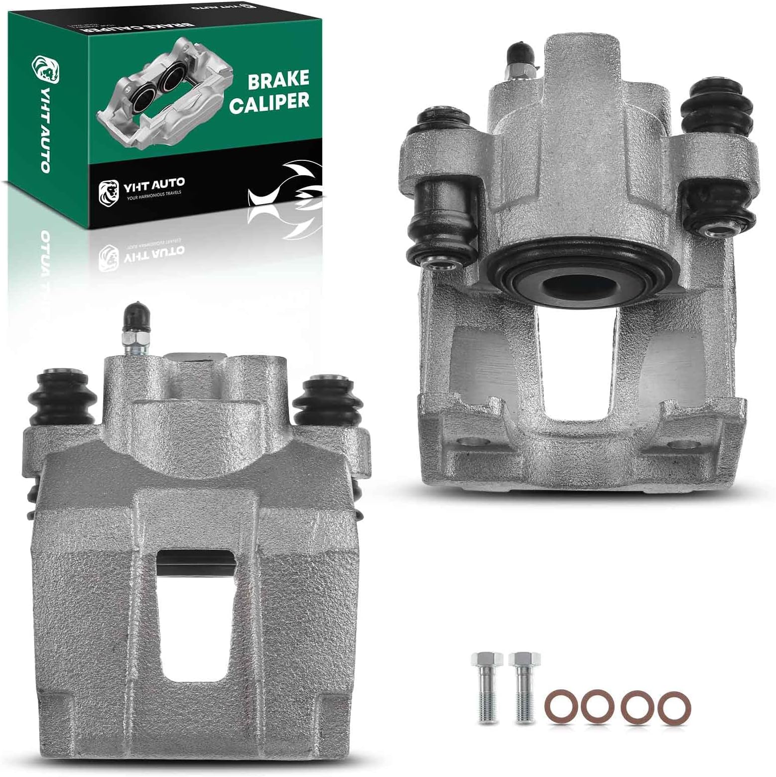 Set of 2 Rear Side Brake Caliper Assembly Replacement for Ford Explorer Jeep Liberty Wrangler Lincoln Aviator Mercury Mountaineer