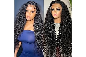 26inch 100% Human Hair Water Wave Lace Front Wigs